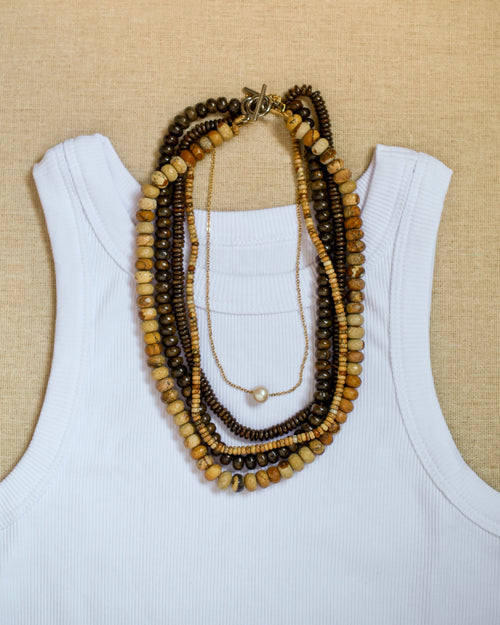 Caramel Jasper Double Strand
