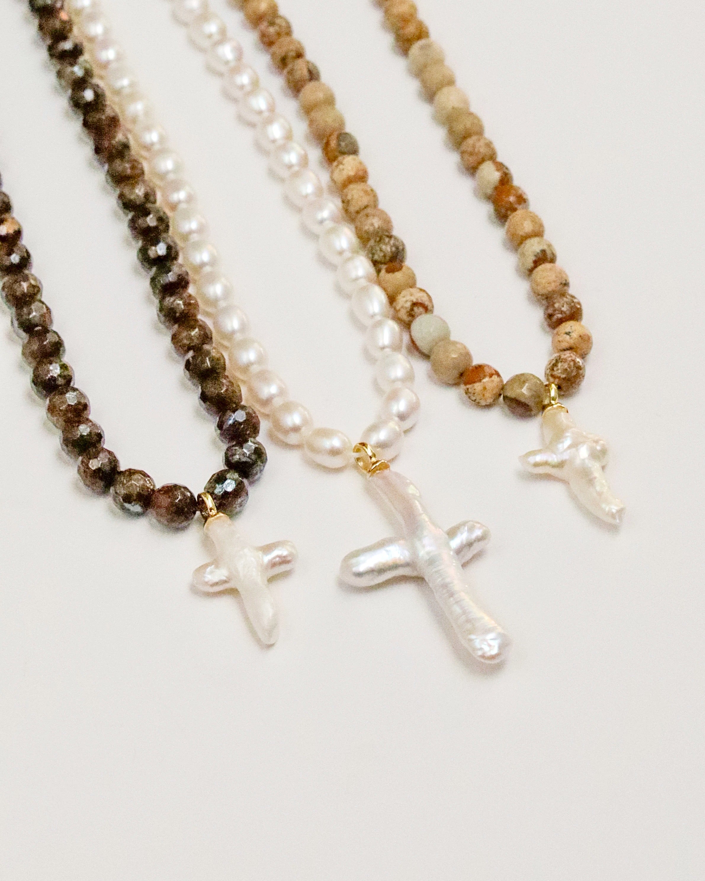 Chocolate Brown Jasper Cross