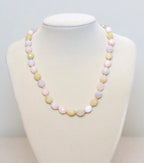 Multicolored Morganite Nugget Necklace