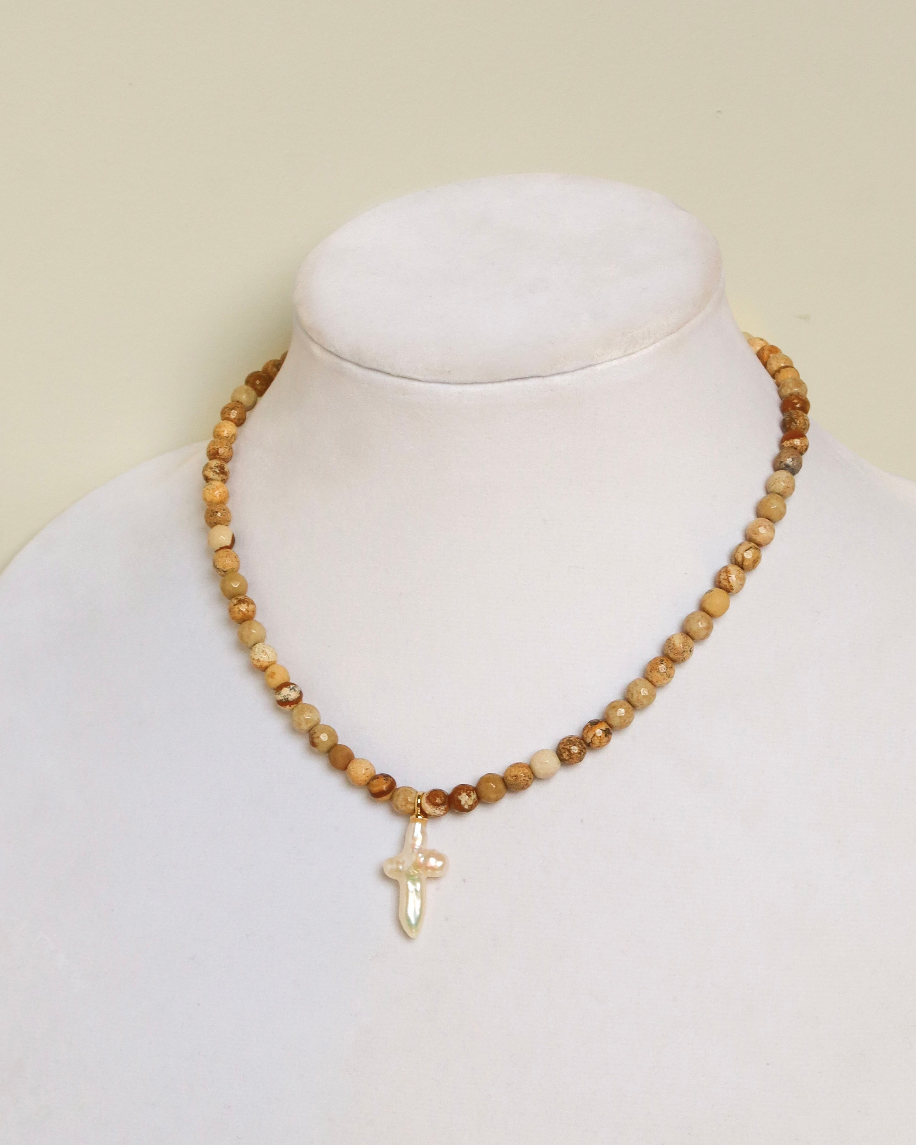 Light Brown Jasper Cross
