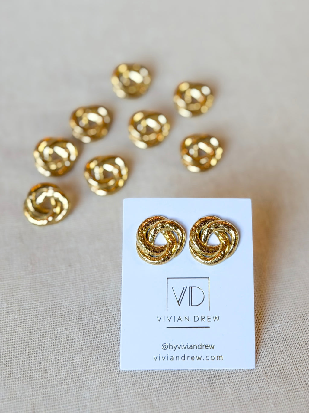 Gold Nest Studs