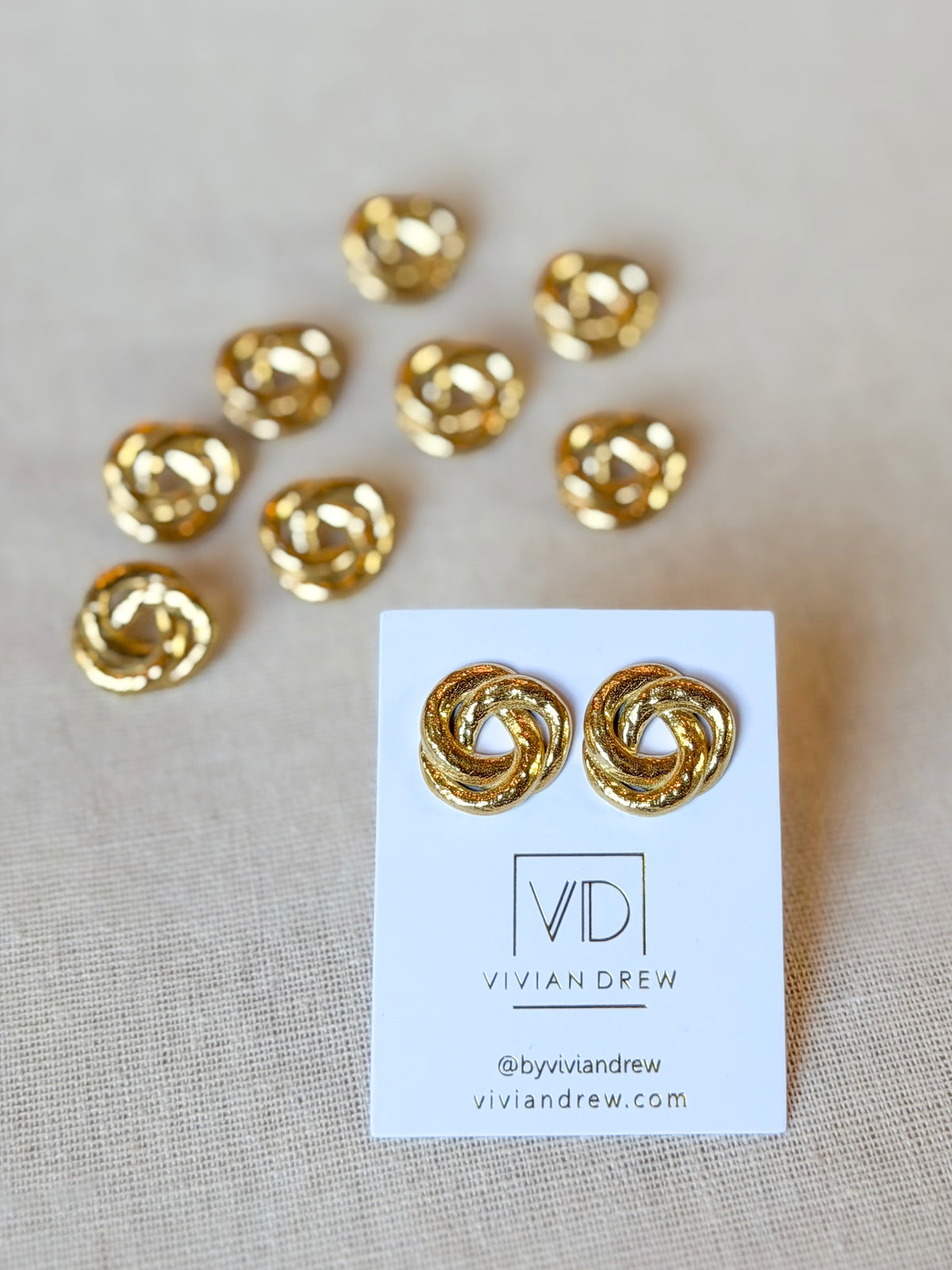 Gold Nest Studs