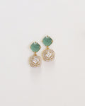 Sage + Glitzy Square Drop