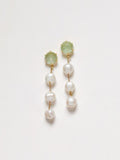Round Sage + 3 Pearl Drop