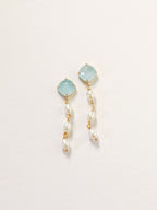 Rhombus Blue + 3 Pearl Drop