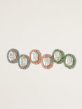 Pearl Stone Halo Studs in 3 colorways