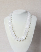 White Quartz Statement Stone Necklace