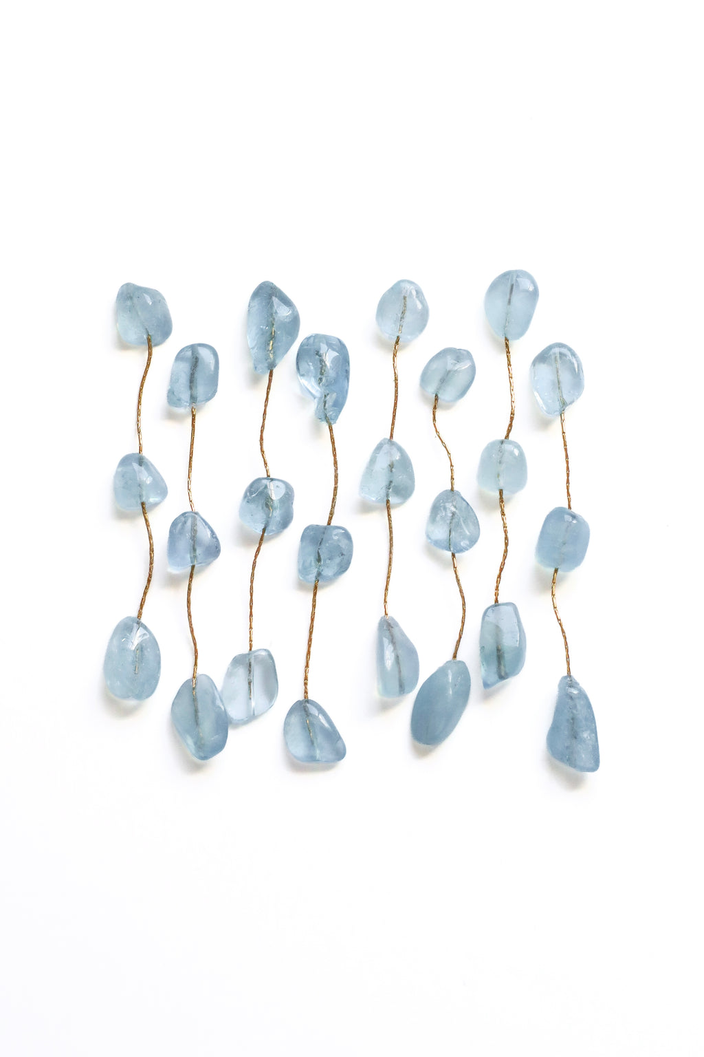 French blue 3 stone drop