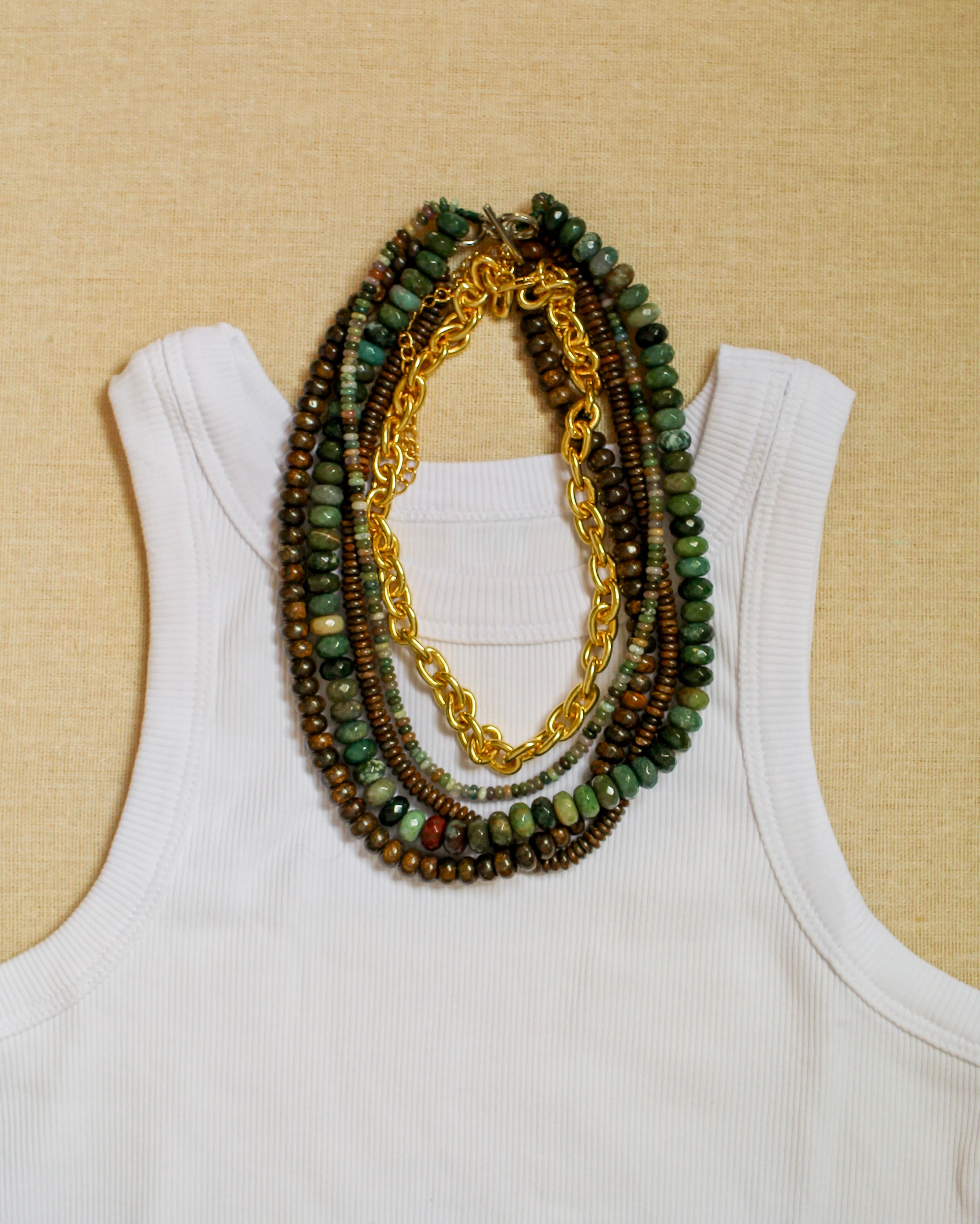 Indian Agate Double Strand