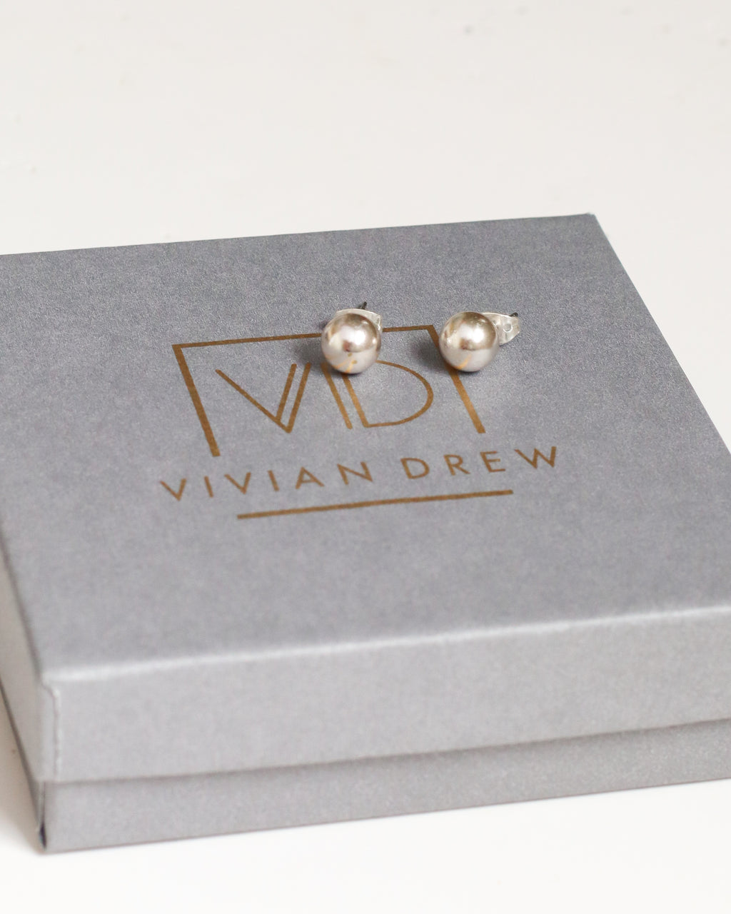 Mini Silver Ball Studs