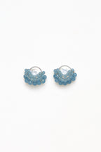 Baby Blue Cluster Drop Pearl Studs