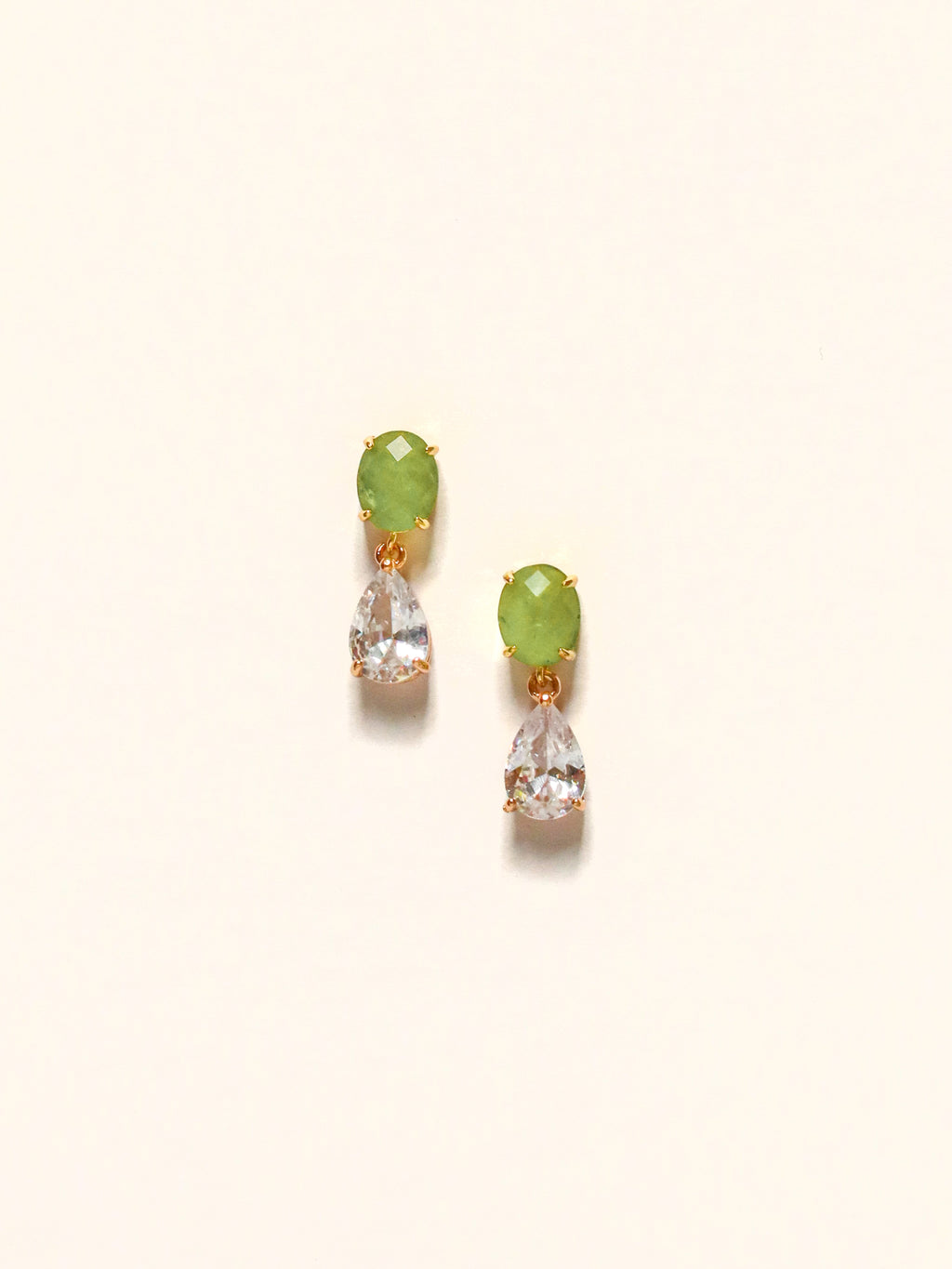 Green + Glitzy Teardrop