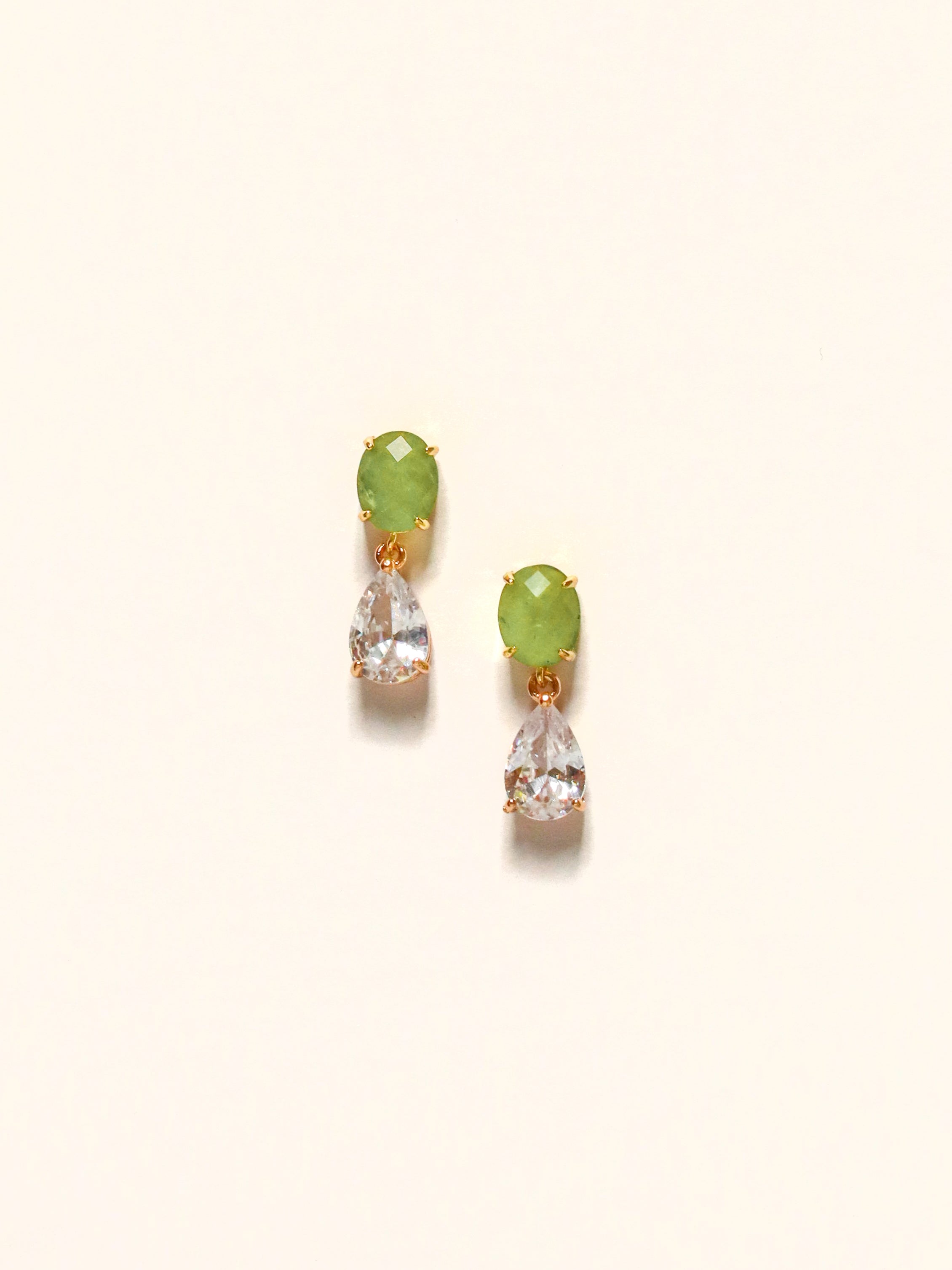 Green + Glitzy Teardrop