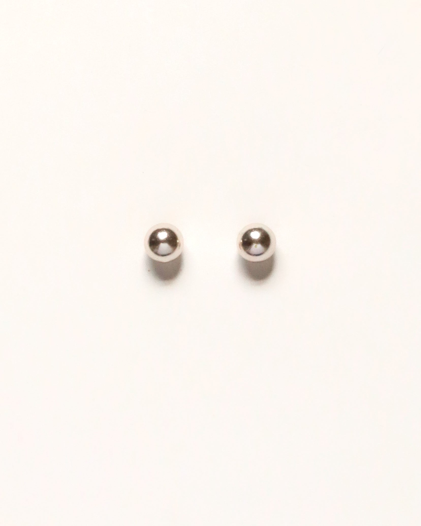 Mini Silver Ball Studs