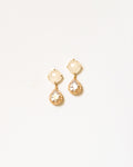 White Quartz + Diamond Teardrop