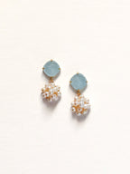 (Pre-Order) Rhombus Blue + Pearl Cluster