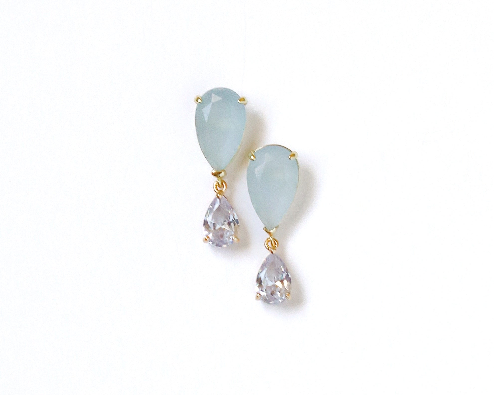 Teal + Diamond Drop