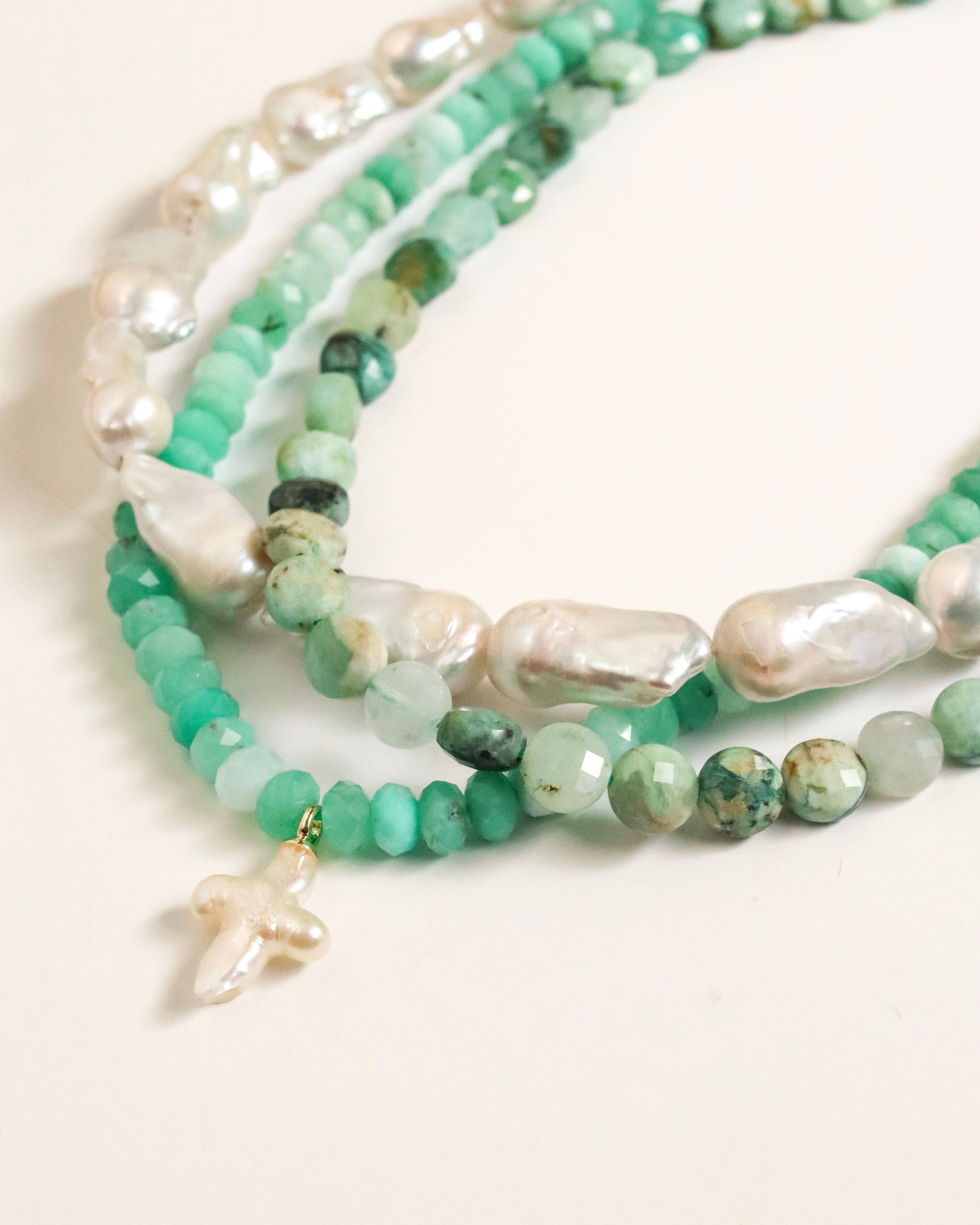 Chrysoprase Cross