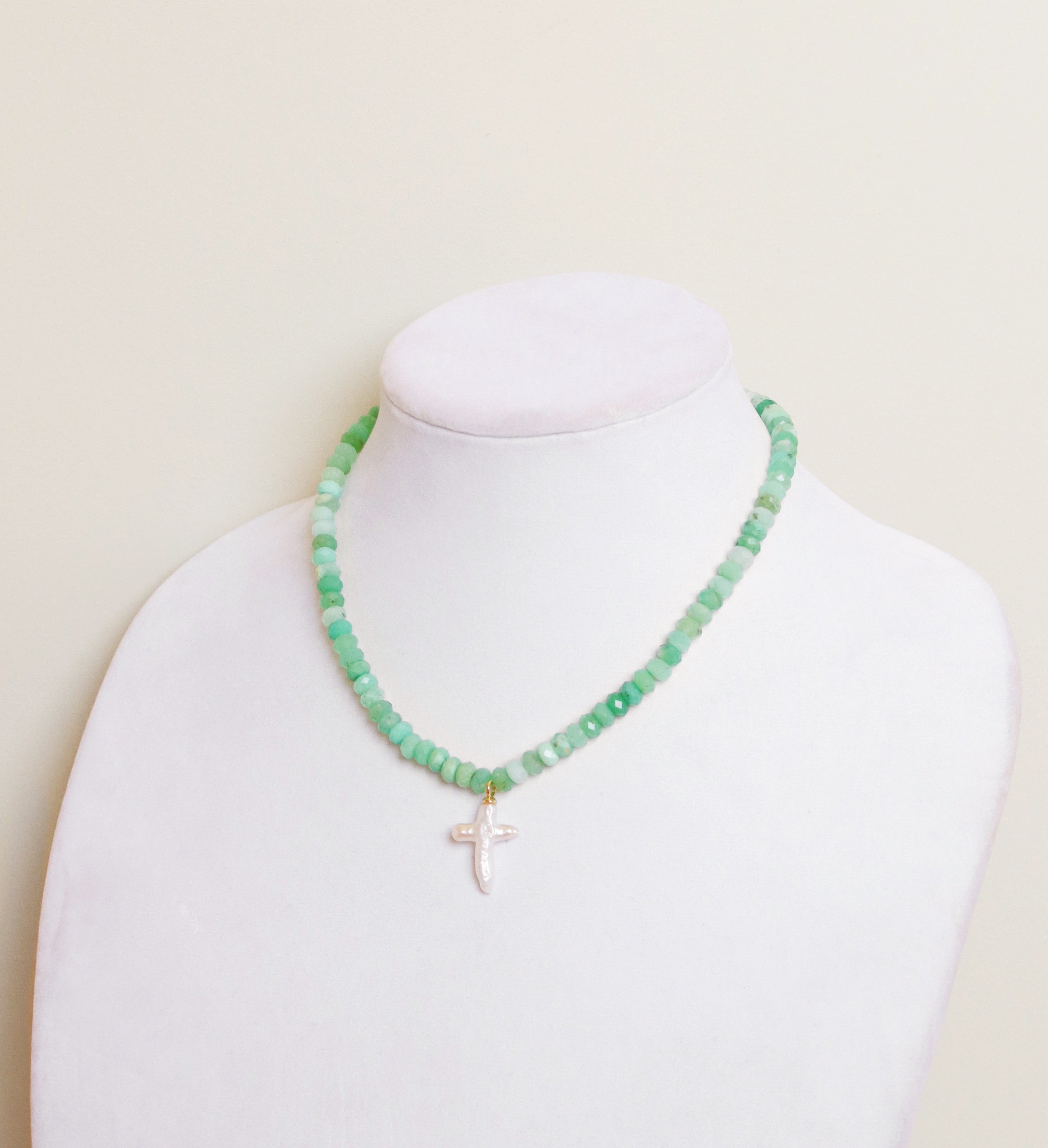 Chrysoprase Cross