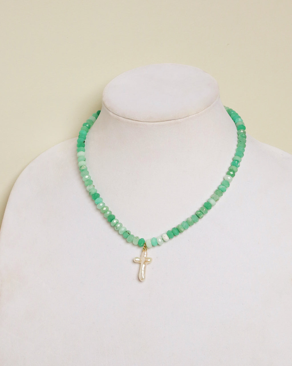 Chrysoprase Cross