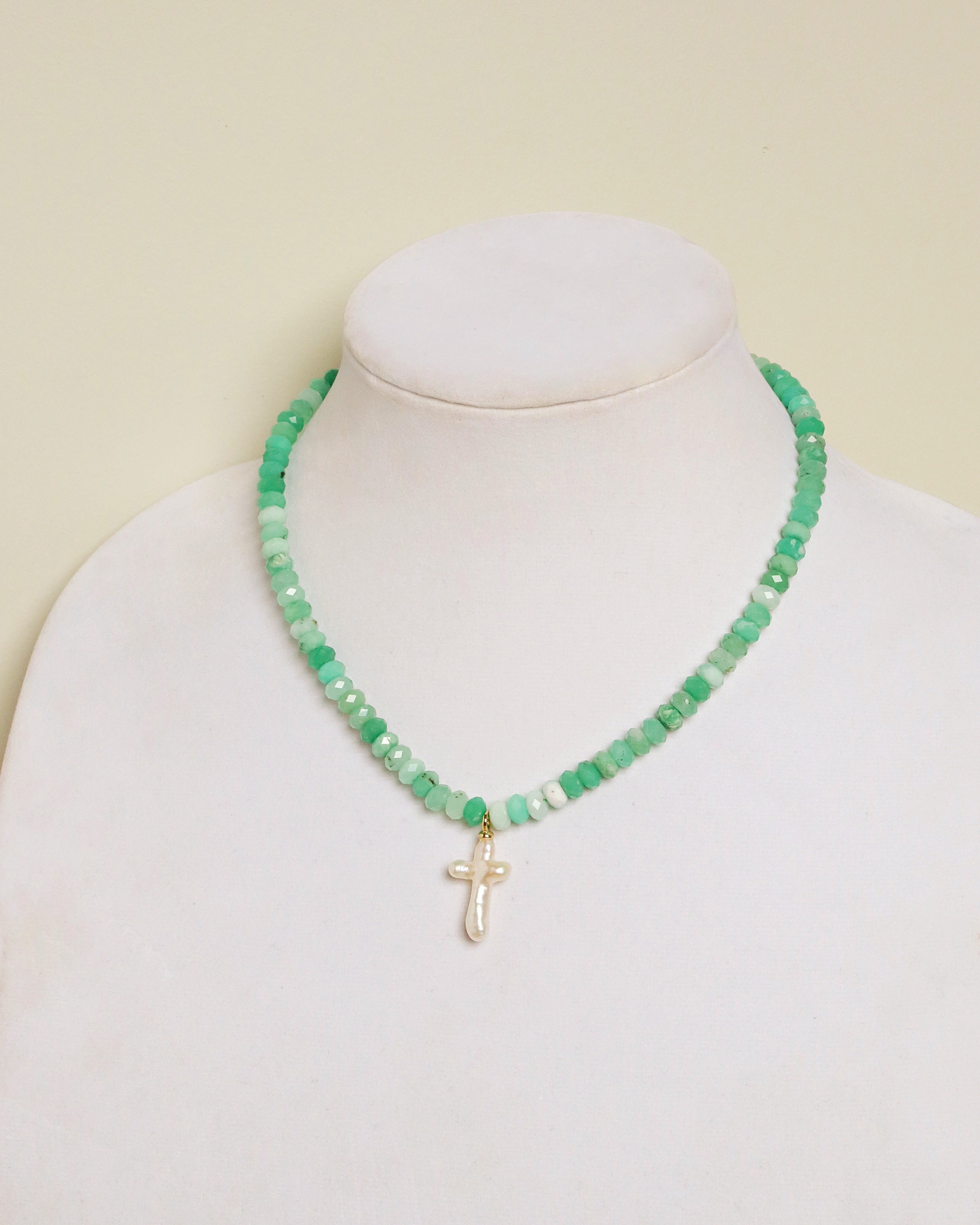Chrysoprase Cross