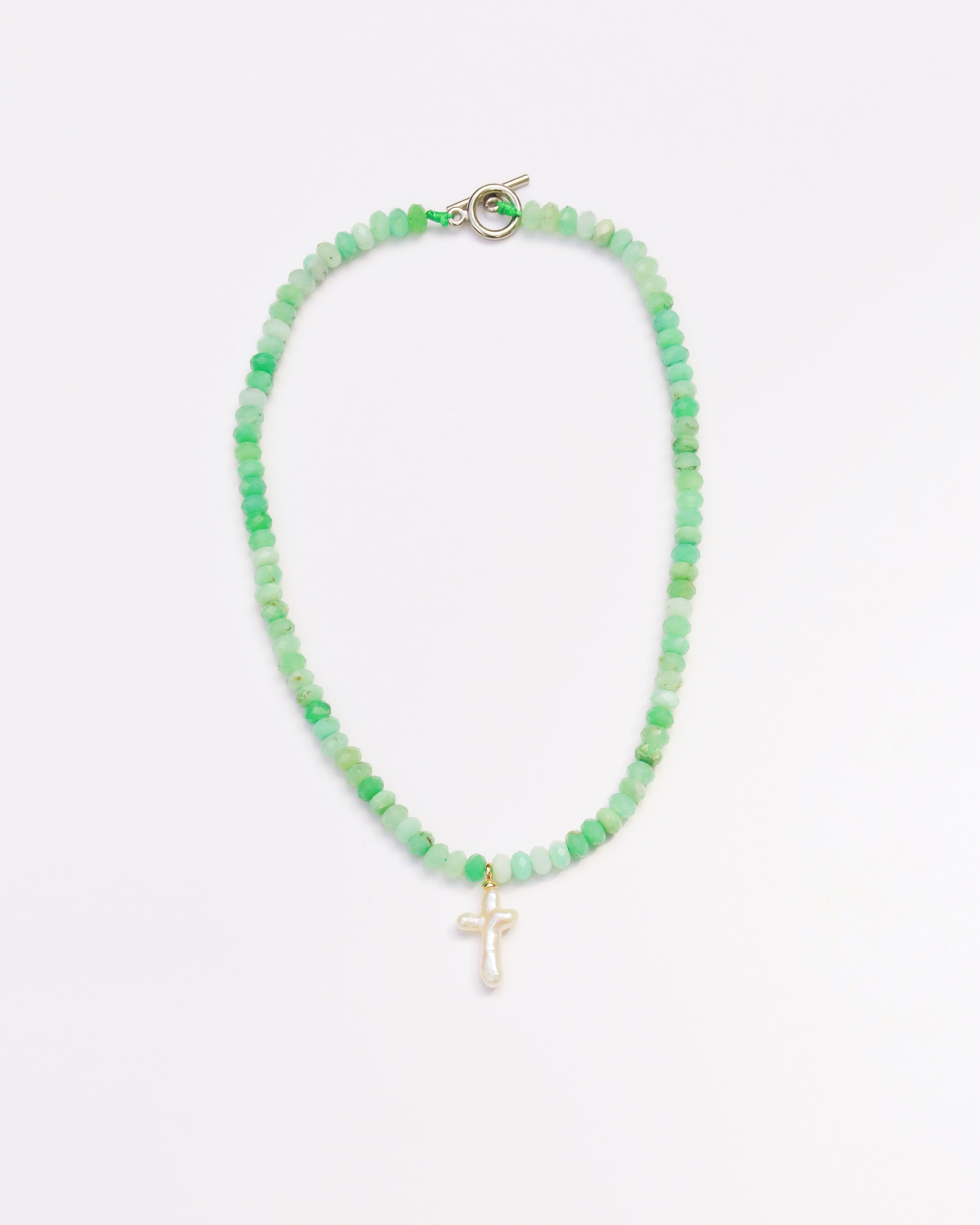 Chrysoprase Cross