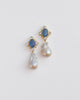Diamond Blue Chalcedony + Keshi Pearl