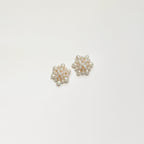 Cluster Pearl Studs - Available as Clip On
