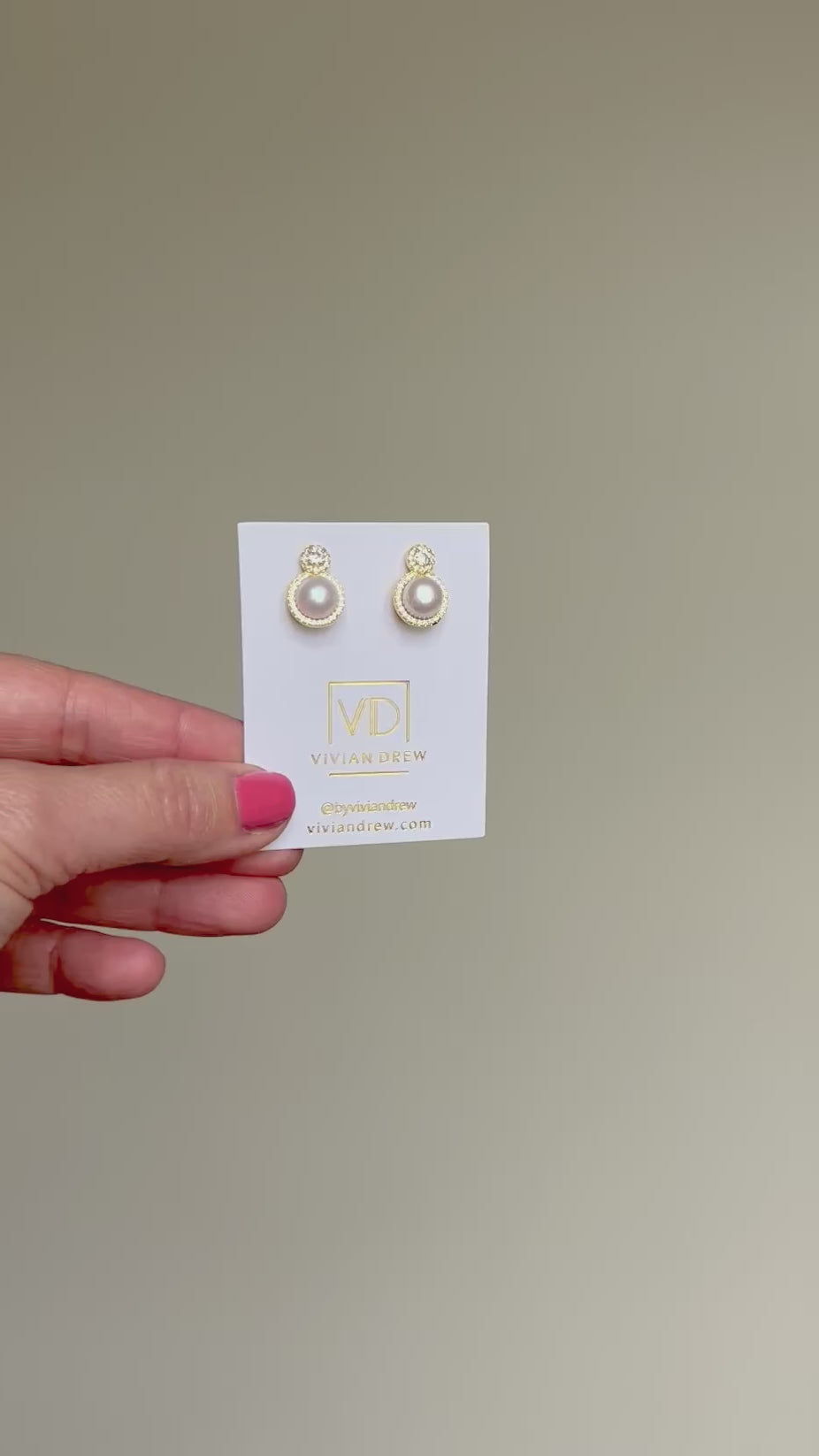 Double Round Diamond Pearls