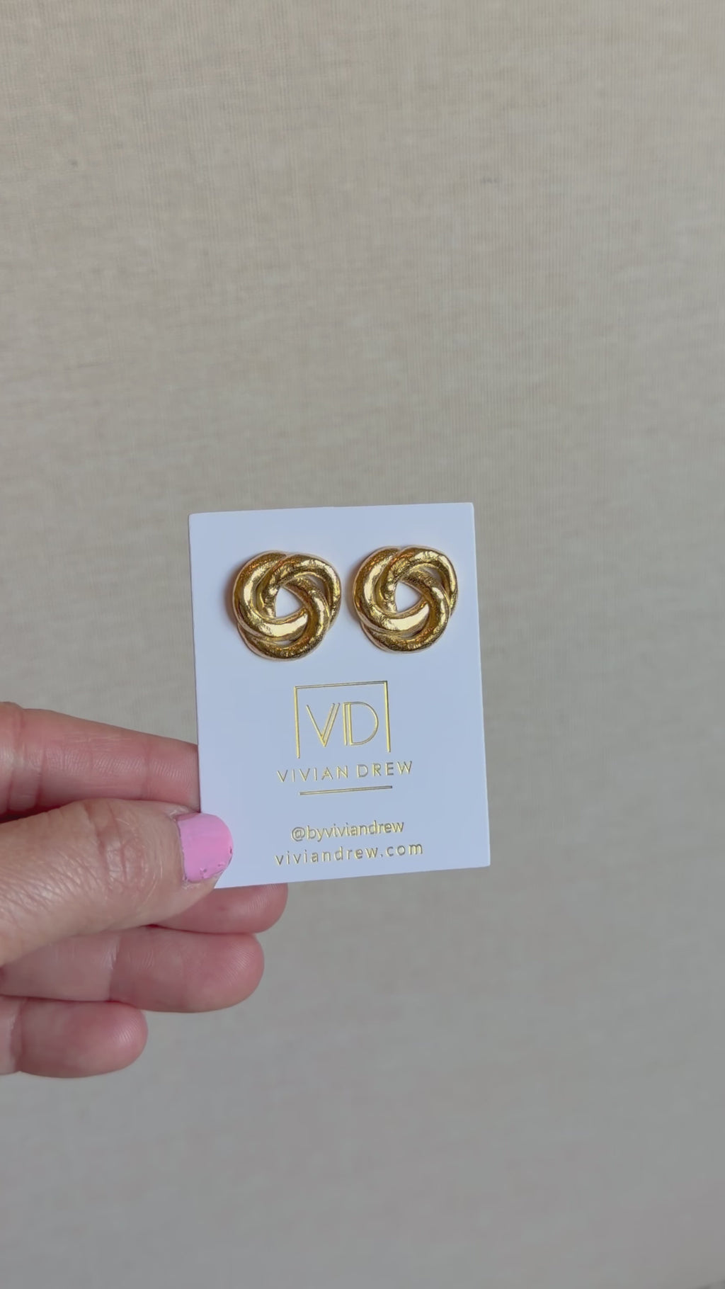 Gold Nest Studs