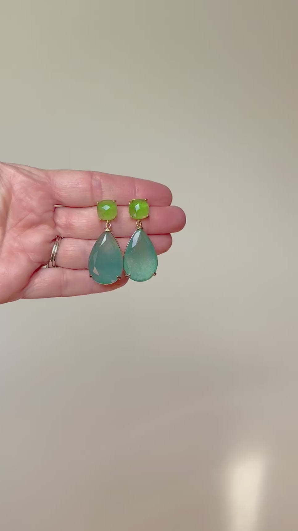 Green + Aqua Drops