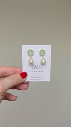 Round Sage + Pearl Drop