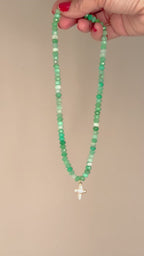 Chrysoprase Cross