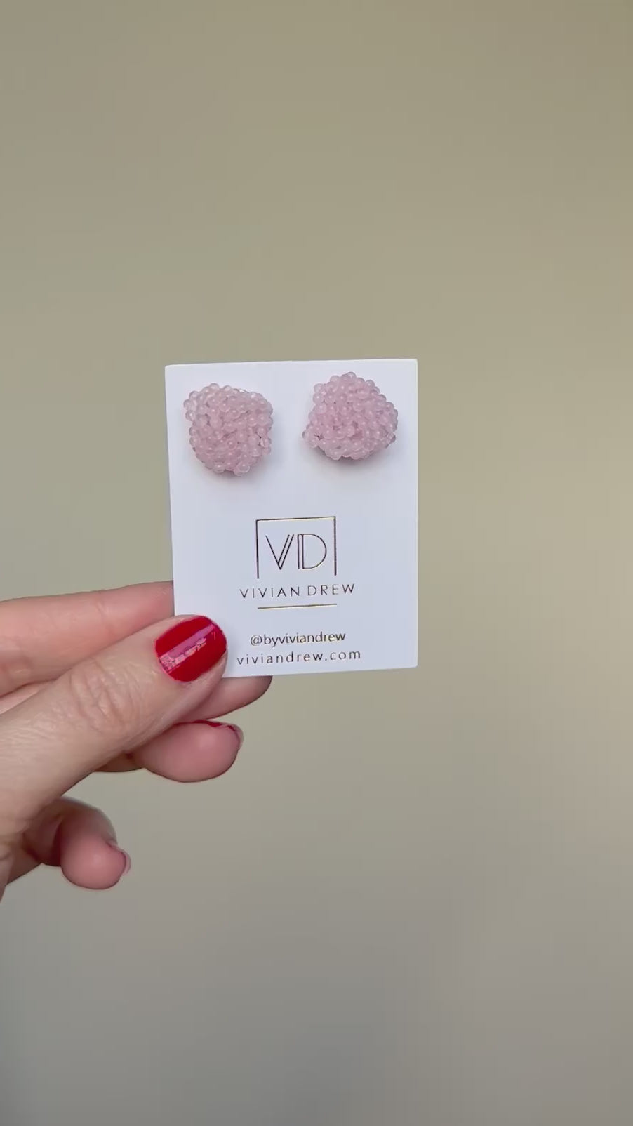 Blush Knot Studs