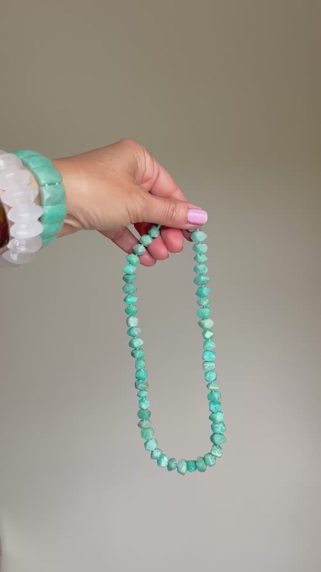Amazonite Nugget Necklace