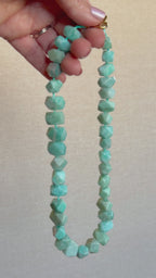 Large Amazonite Nugget Necklace