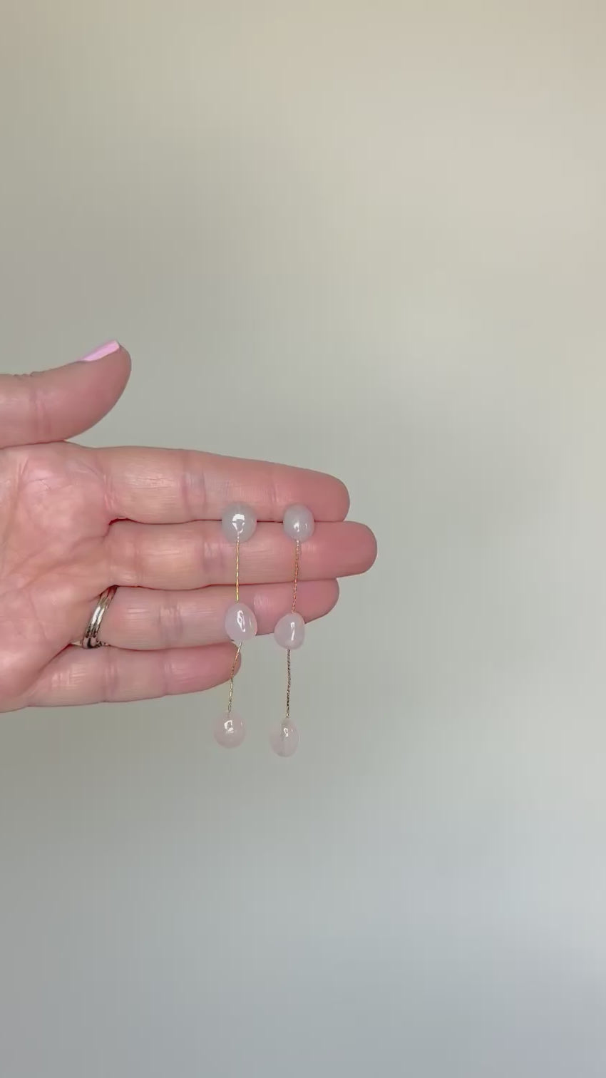 Blush 3 Stone Drop