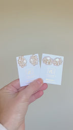 Pearl Cluster Drop Studs