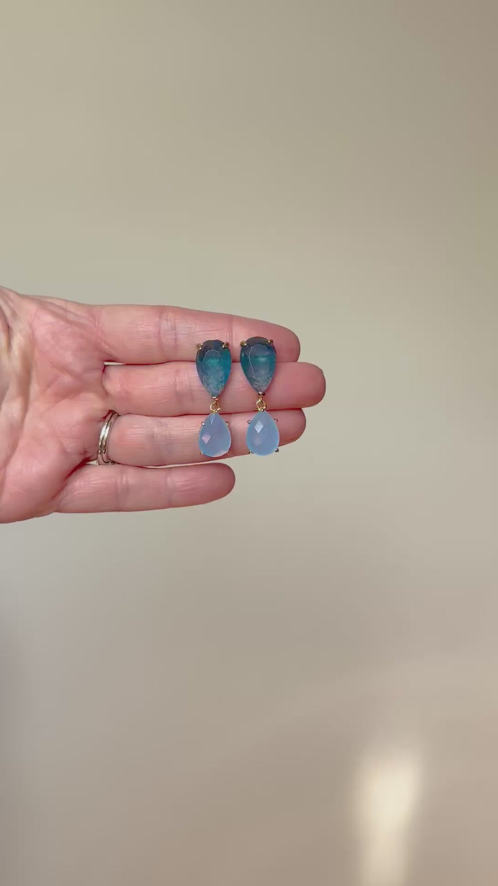 Cerulean + light Blue Drops