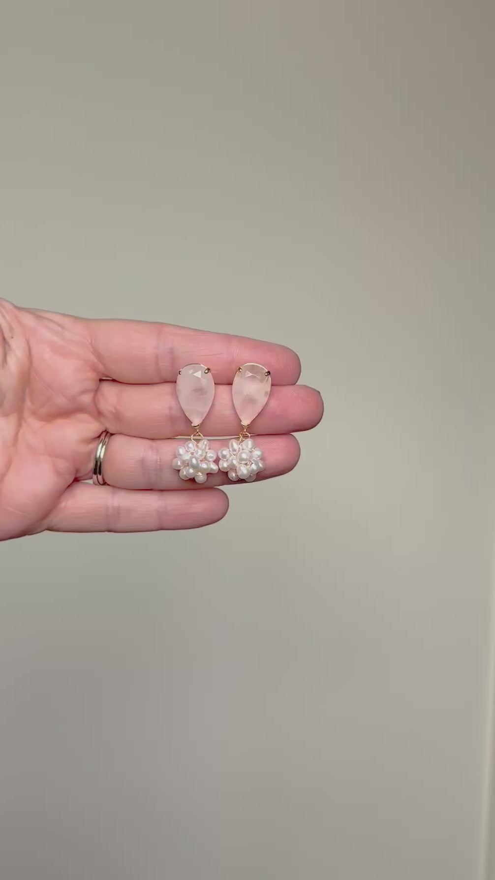 Blush + Small Pearl Clusters