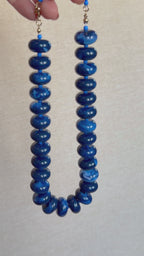 Cobalt Blue Acrylic  Necklace