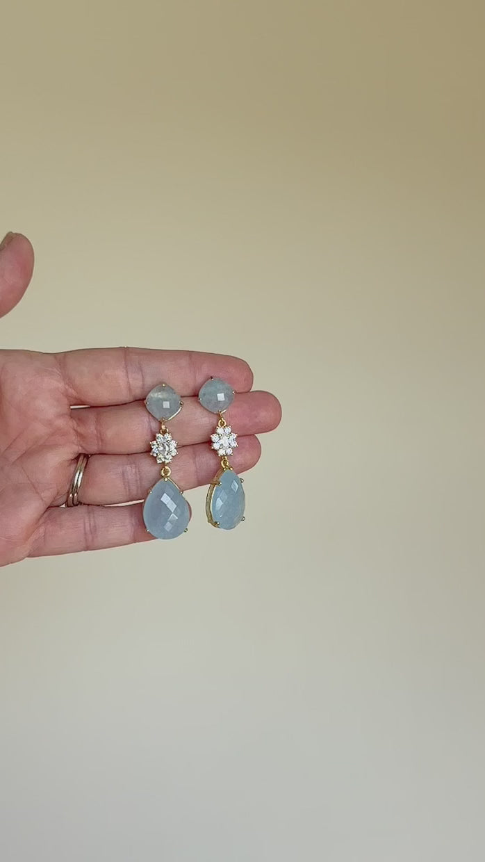 Statement Blue Glitzy Drop