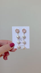 Round 3 Pearl Drop In 3 stone color options