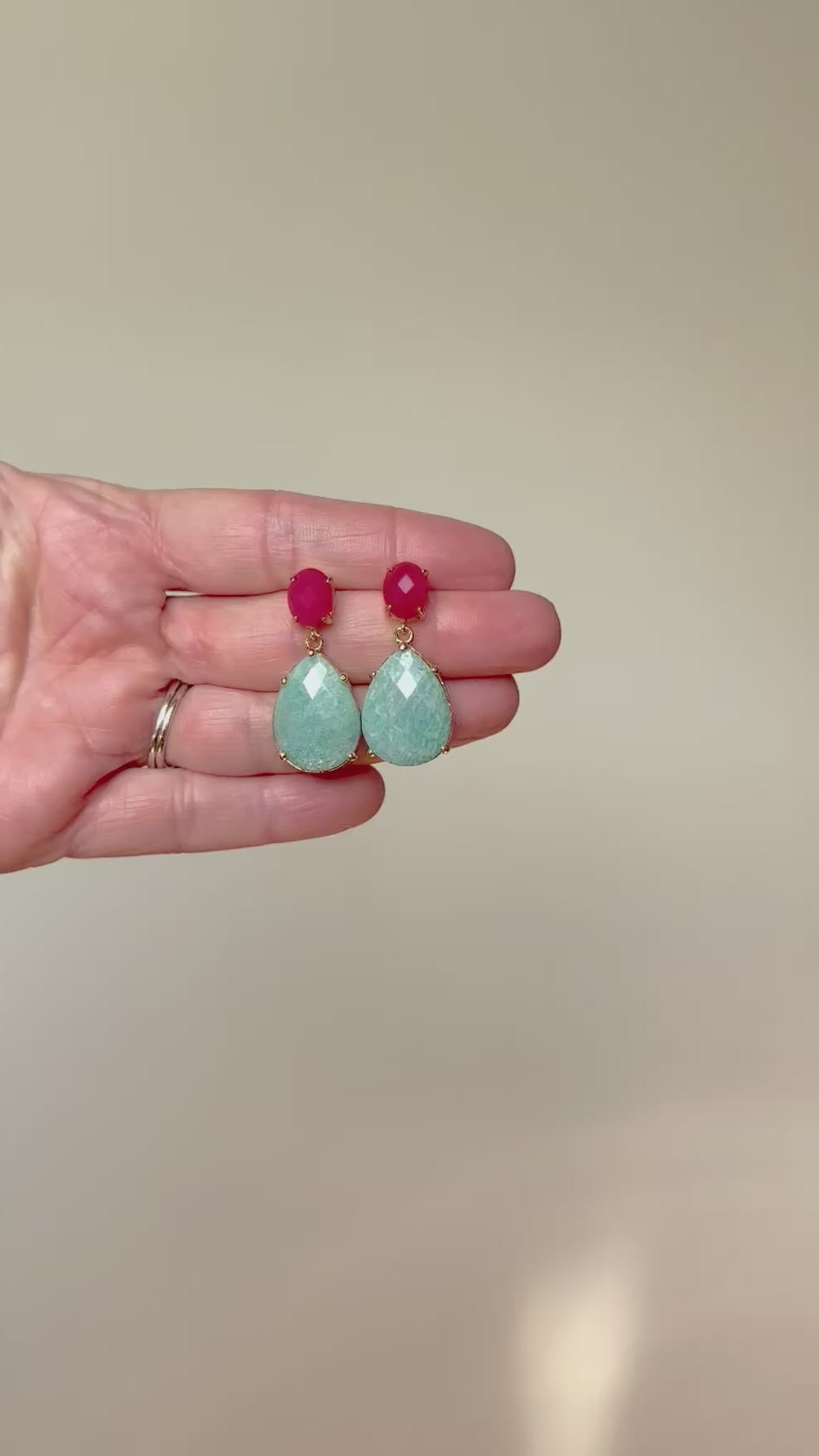 Pink + Amazonite