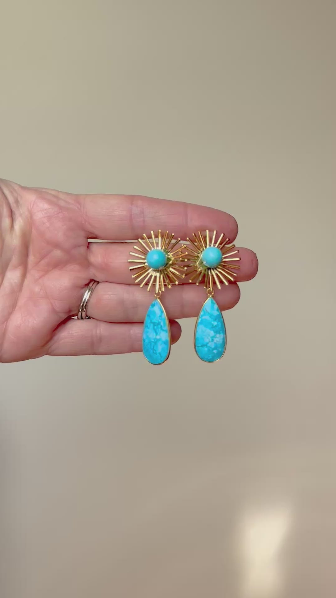 Sunburst Turquoise Drops