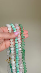 Rose Quartz Nugget Necklace