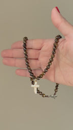 Chocolate Brown Jasper Cross