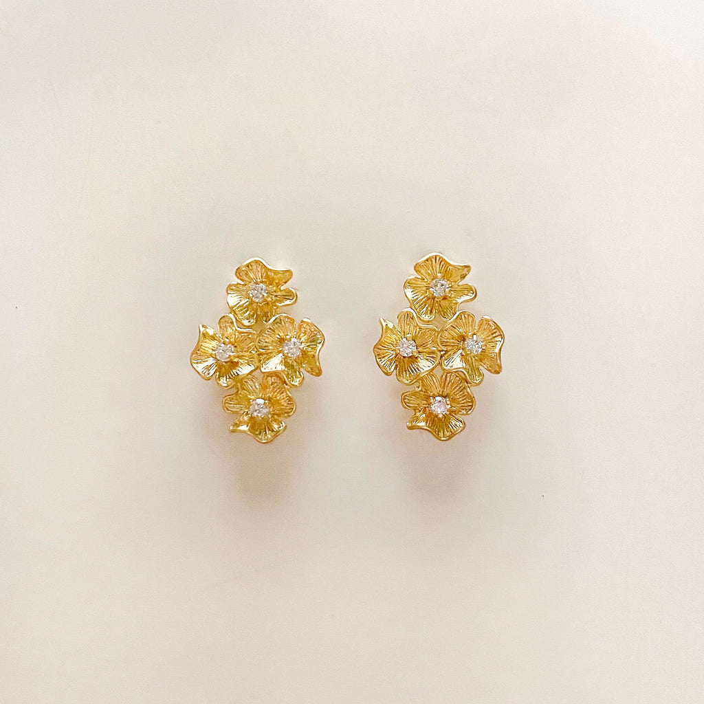 Glitzy Bloom Studs