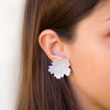 Pearl Flower Shell Studs