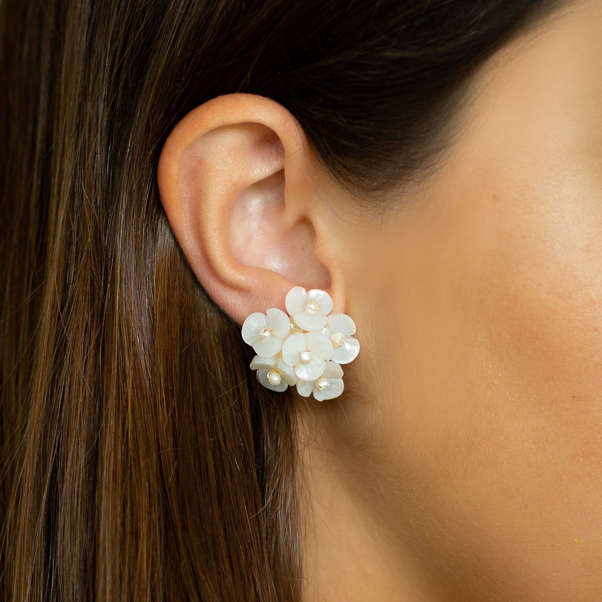 Pearl Bouquet Studs